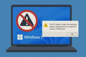 спільний доступ до папок Windows Як обійти помилку системних вимог під час установки Windows 11