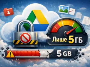 Google обмежує безкоштовне сховище: нові акаунти отримують лише 5 ГБ